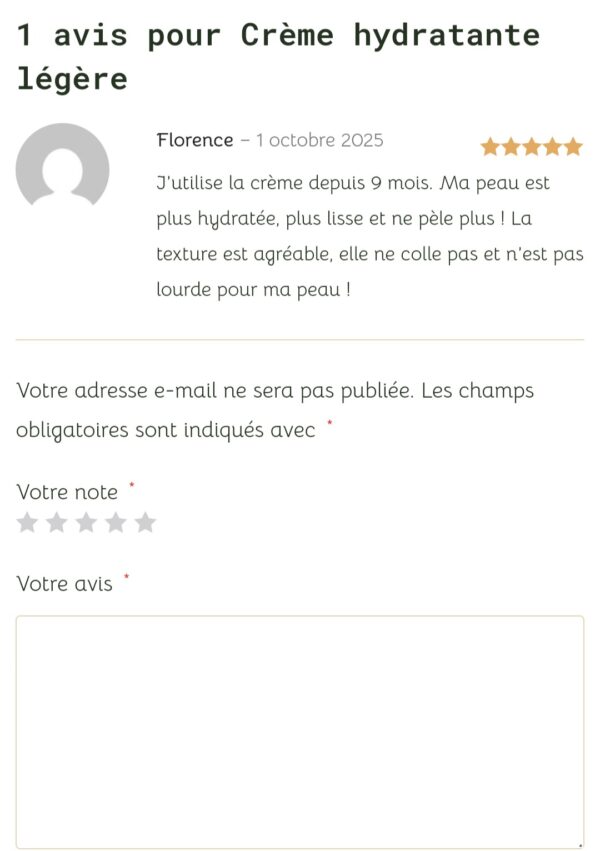 Crème hydratante légère – Image 4